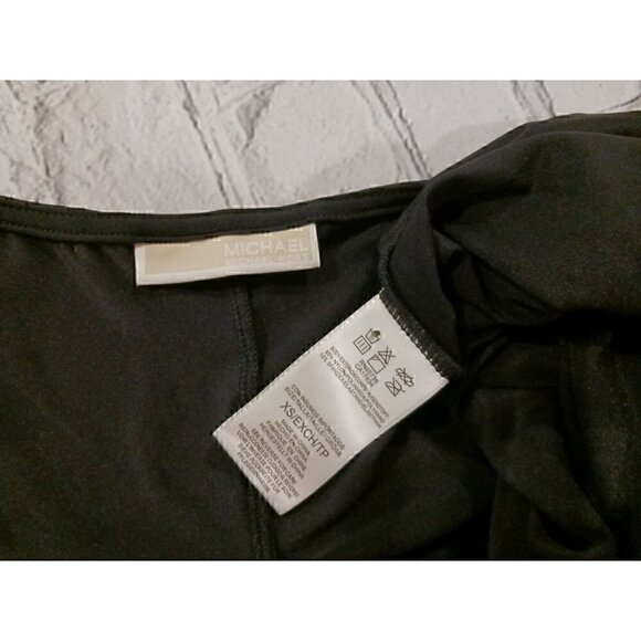 Michael Kors Classic Side Tie Top Black/NWOT, Size X-Small - Picture 5 of 5